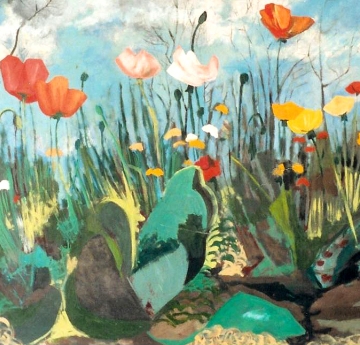 Robert Curtis Wilson painting - Poppies