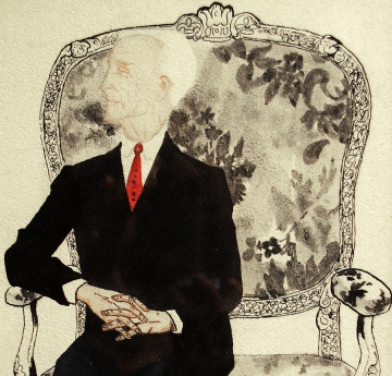 Robert Curtis Wilson painting - Seated Figure